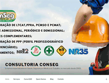 Tablet Screenshot of consultoriaconseg.com.br